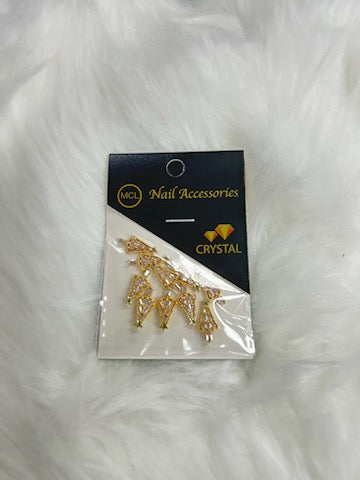 GOLD CHRISTMAST NAIL CHARM | TREE