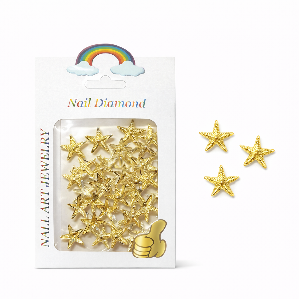 NAIL CHARM | METAL SEASHELL - STARFISH