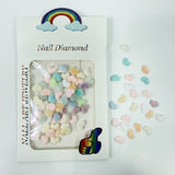 VALENTINE NAIL CHARM | HEART VELVET - Bag of 50pcs