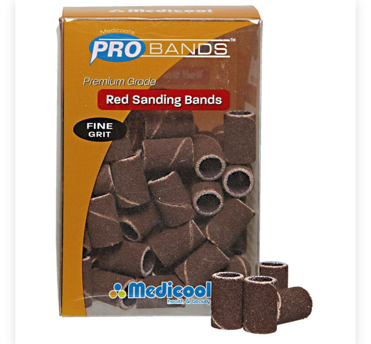 MEDICOOL | SANDING BANDS | BROWN - Fine Grit #240 - 100/Box