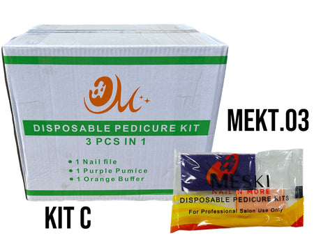 Meski - Pedicure Kit - Case of 200PCS - Kit C