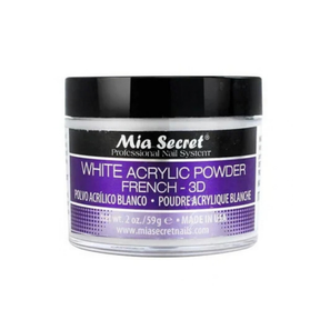 Mia Secret - White Acrylic Powder French 3D (2 oz)