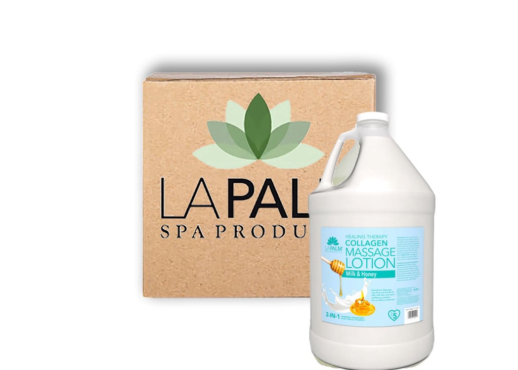 LAPALM | MASSAGE LOTION | MILK & HONEY (Case of 4 )