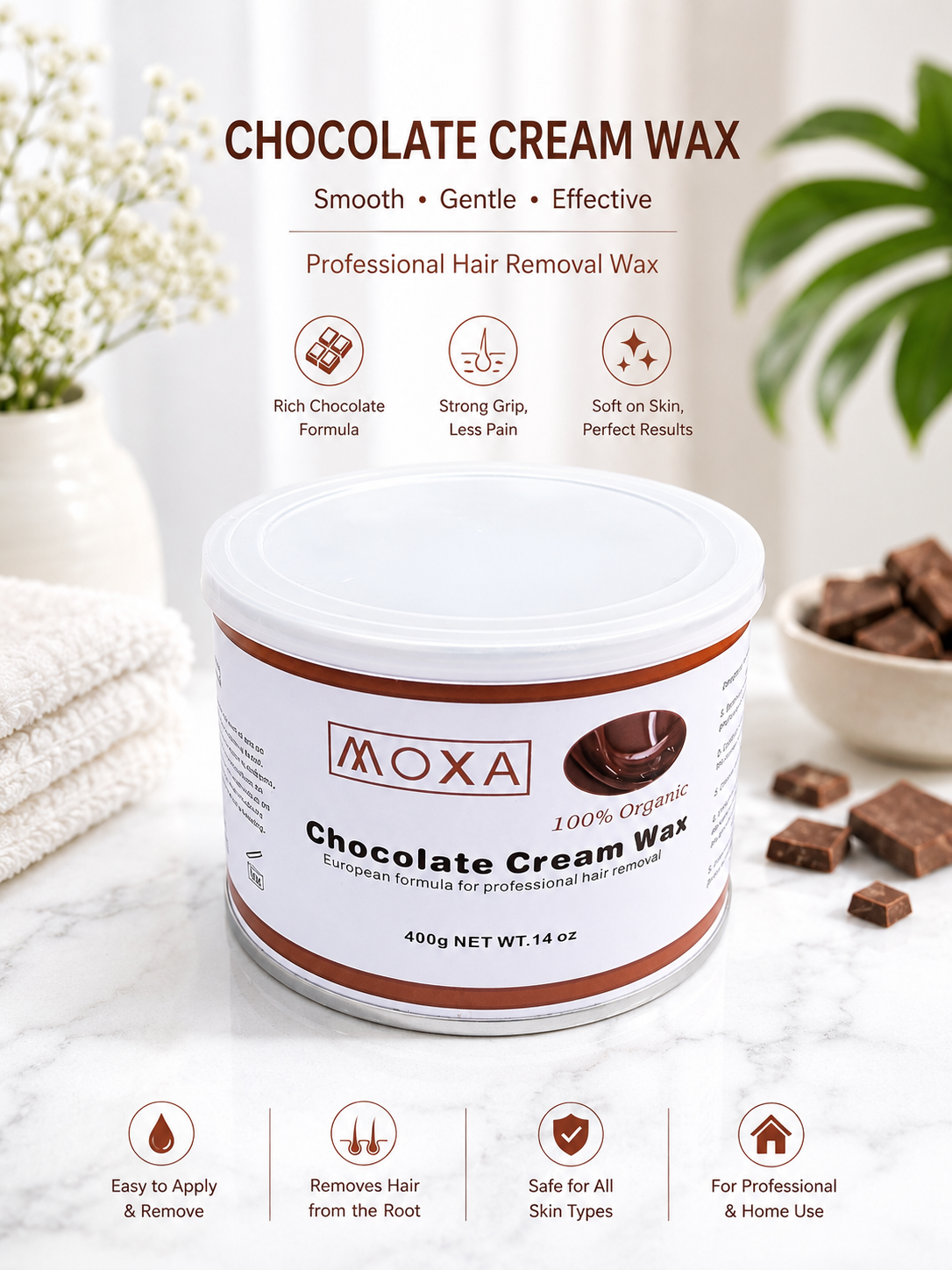 MOXA | CHOCOLATE CREAM WAX (14oz)