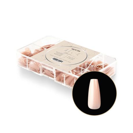 APRES - GEL X NEUTRALS MAISIE NATURAL COFFIN BOX OF TIPS | 150 PCS
