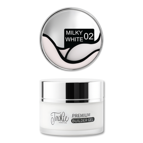 Jackie Signature - Premium Builder Gel for Dual Form Jar 50G - #02 Milky White