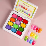 Mocmaki | NAIL ART DESIGN | OMBRE GEL NAIL - GRADIANT PAINTING GEL