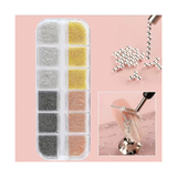 NAIL ART DESIGN | Metallic bead - 12 GRID