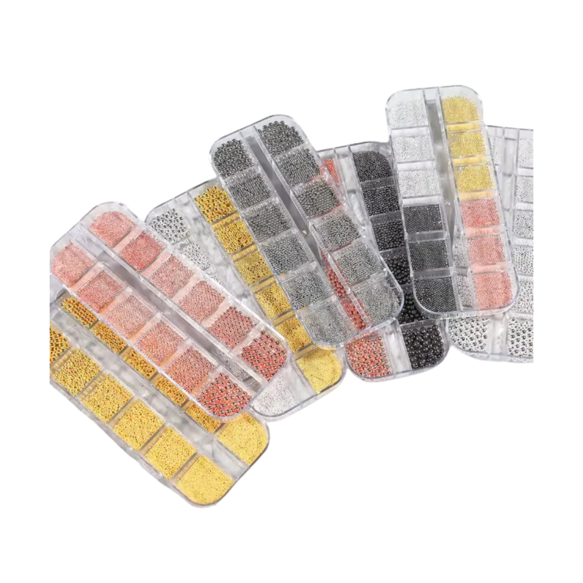 NAIL ART DESIGN | Metallic bead - 12 GRID