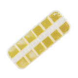 NAIL ART DESIGN | Metallic bead - 12 GRID