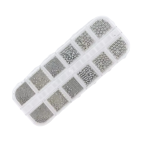 NAIL ART DESIGN | Metallic bead - 12 GRID