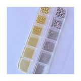NAIL ART DESIGN | Metallic bead - 12 GRID