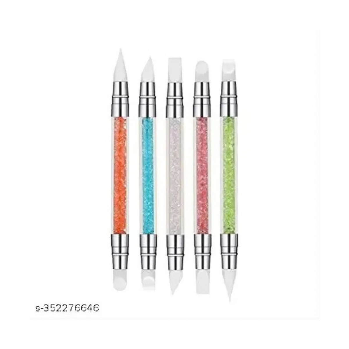 NAIL ART DOUBLE HEAD SILICONE PEN (5 Piece Set)