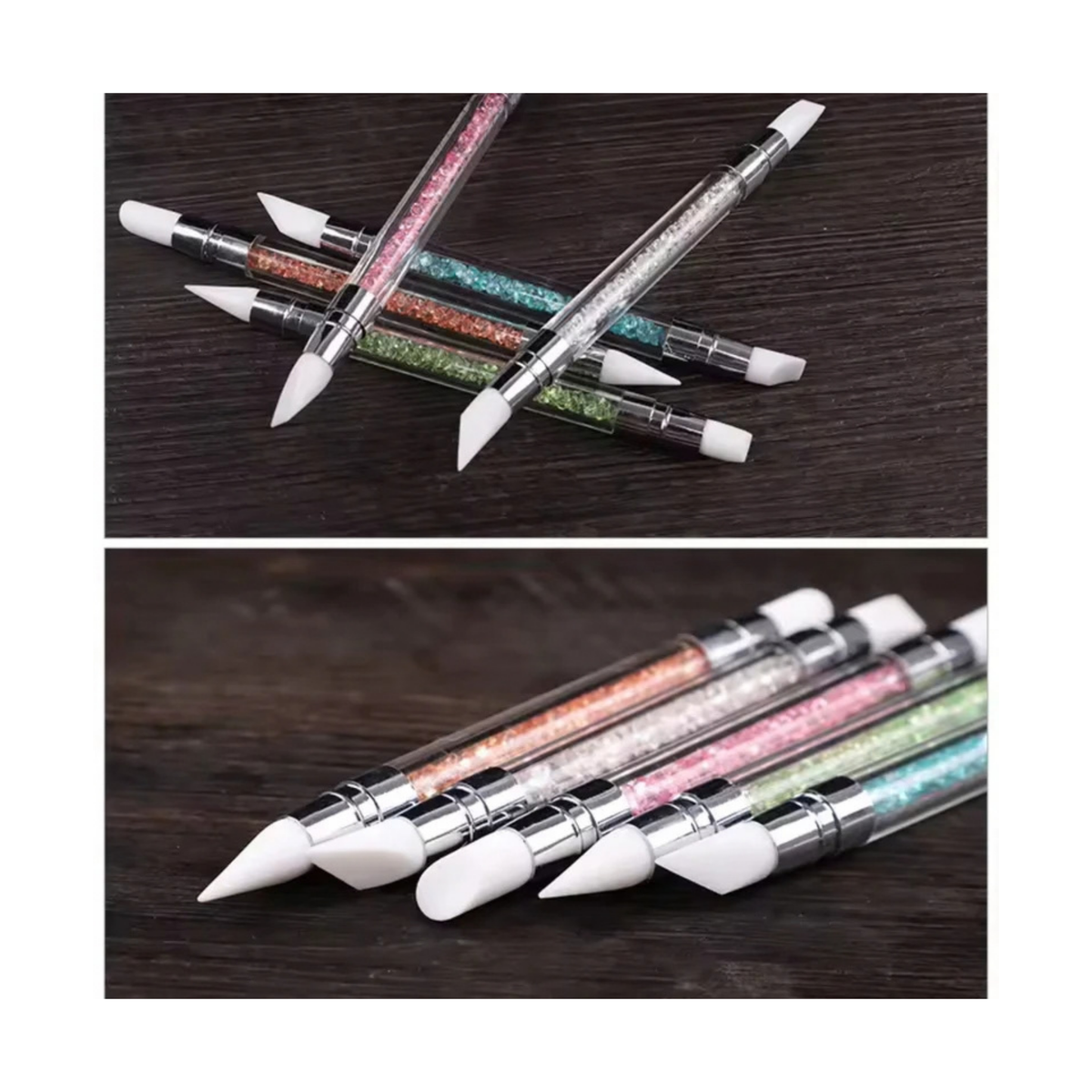 NAIL ART DOUBLE HEAD SILICONE PEN (5 Piece Set)