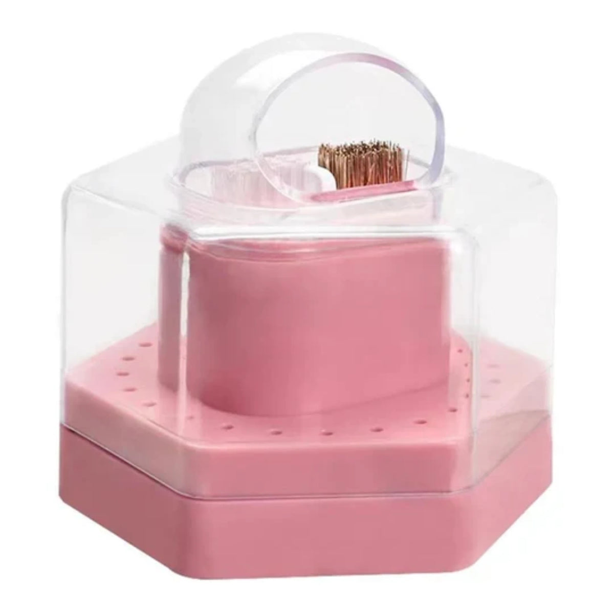 NAIL BIT HOLDER | DIAMOND WITH CLEANSER BURSH