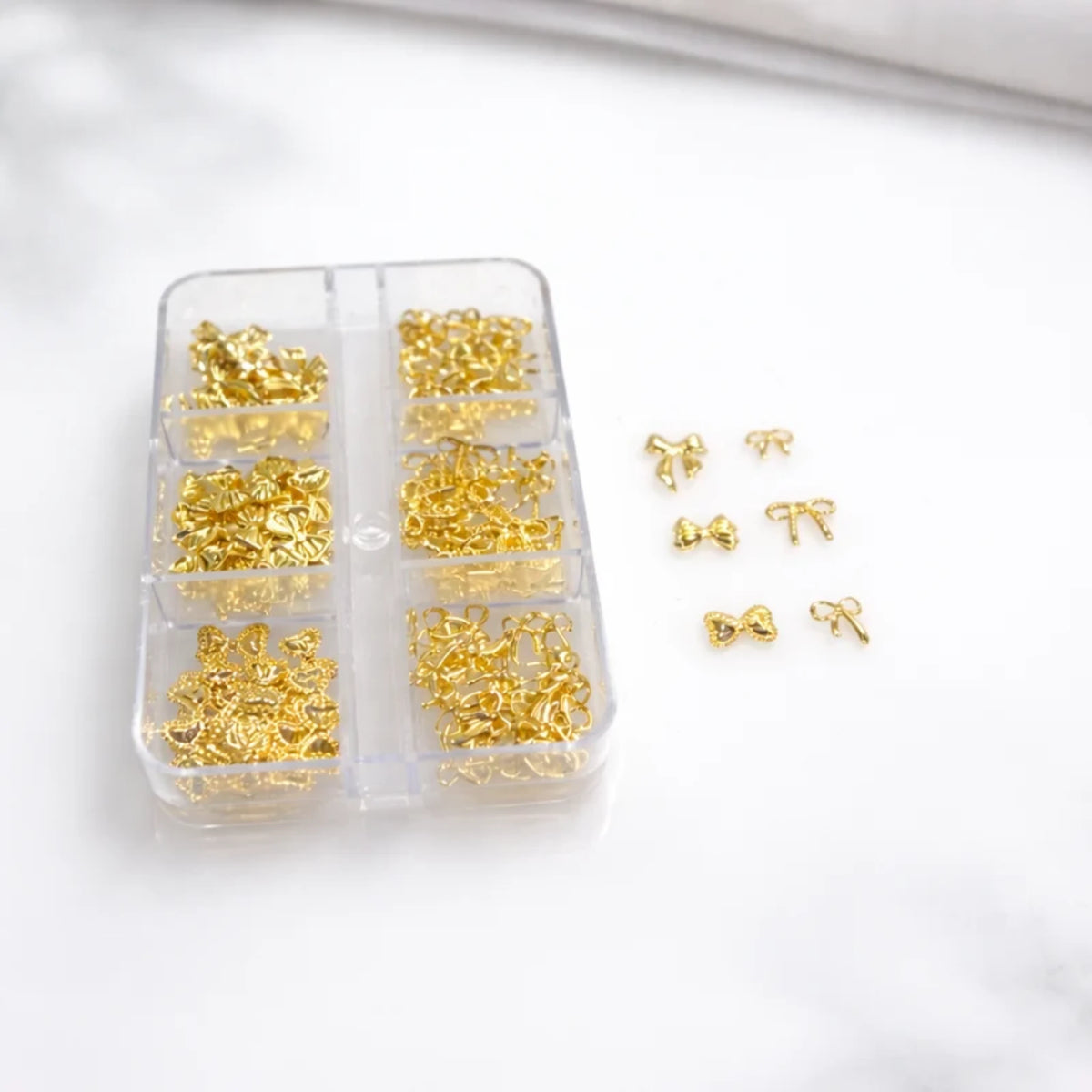NAIL CHARM | METAL BOW MIX - 6 STYLE
