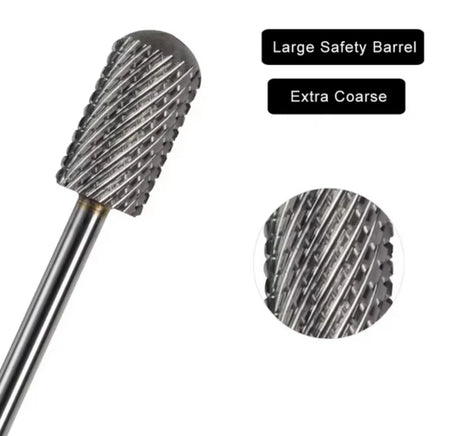 NAIL DRILL BIT | LARGE BARREL SMOOTH TOP BIT 6.6mm