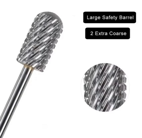 NAIL DRILL BIT | LARGE BARREL SMOOTH TOP BIT 6.6mm