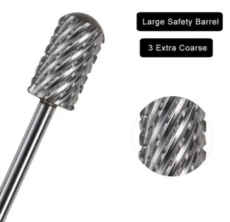 NAIL DRILL BIT | LARGE BARREL SMOOTH TOP BIT 6.6mm