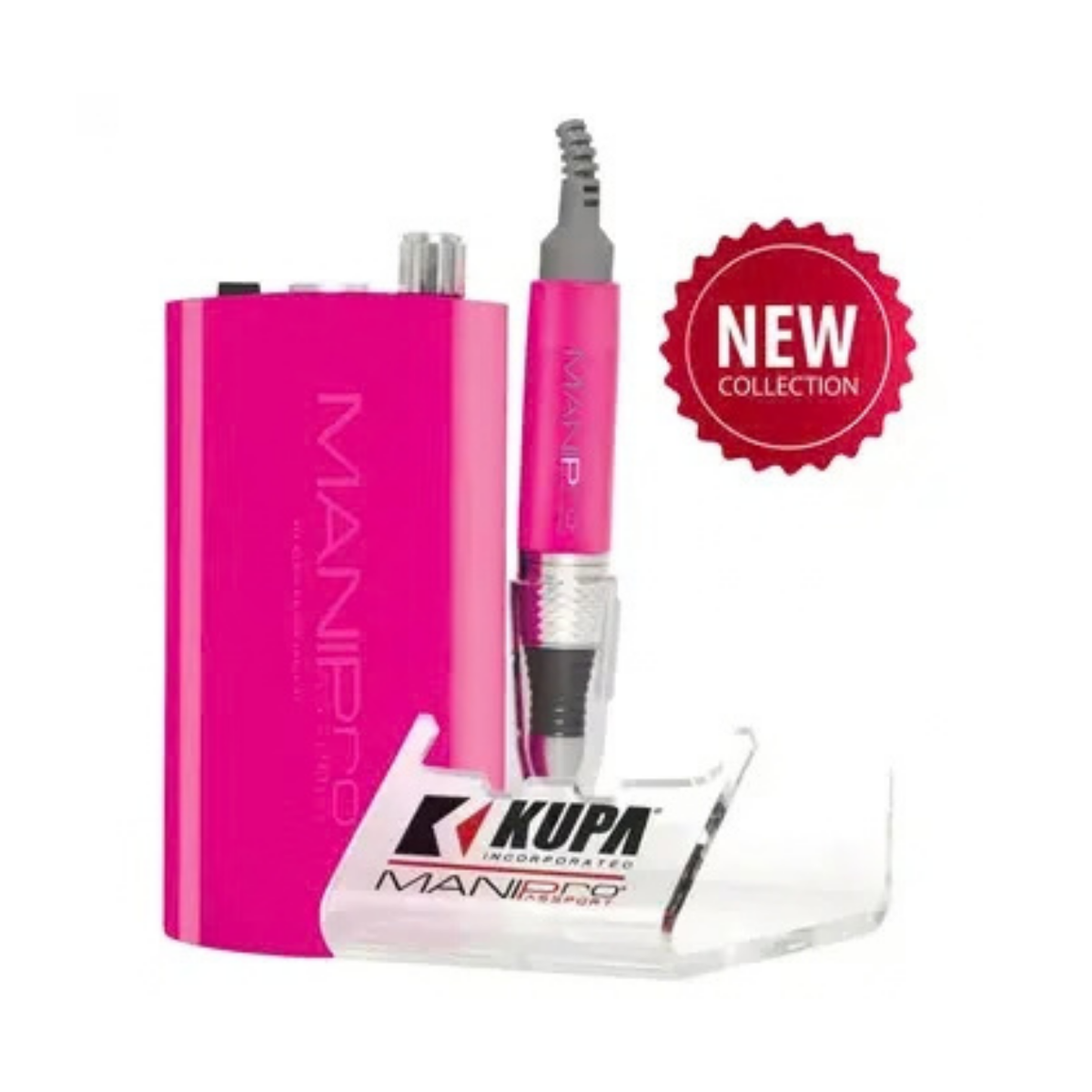 Nail Drill - Kupa - Manipro Passport Complete - Melrose (Neon Pink)