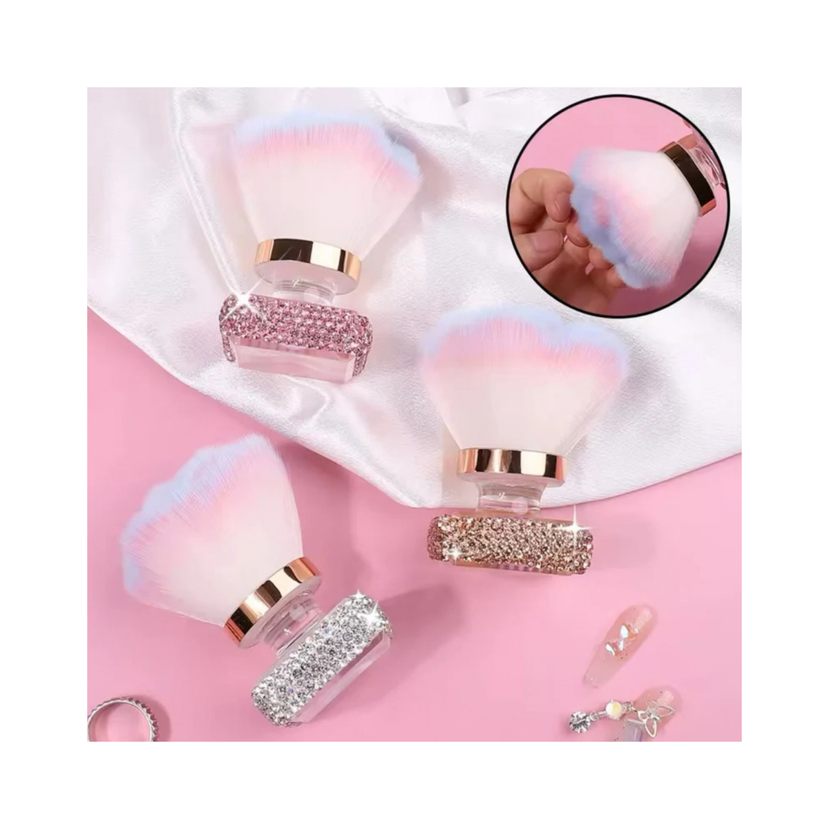 NAIL DUST BRUSH | Square Diamond
