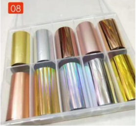 NAIL FOIL IN BOX COLORS 08