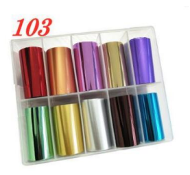 NAIL FOIL IN BOX COLORS 103