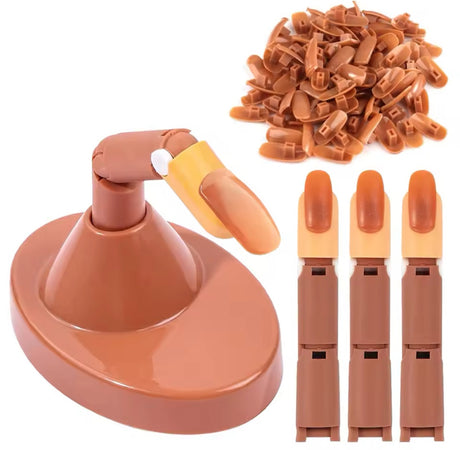 PRACTICE FINGER | NAIL TRAINING HAND - 3 Fingers +  White Base