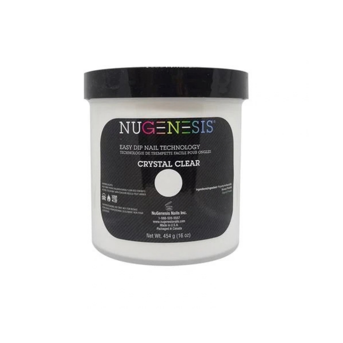 Nugenesis - Dipping Powder - Crystal Clear (16oz)