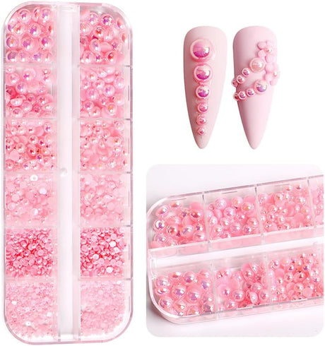 PEARL NAIL ART | MIXED SIZE - 12 GRID