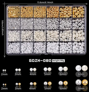 Plastic Nail Bead - 24 Grid