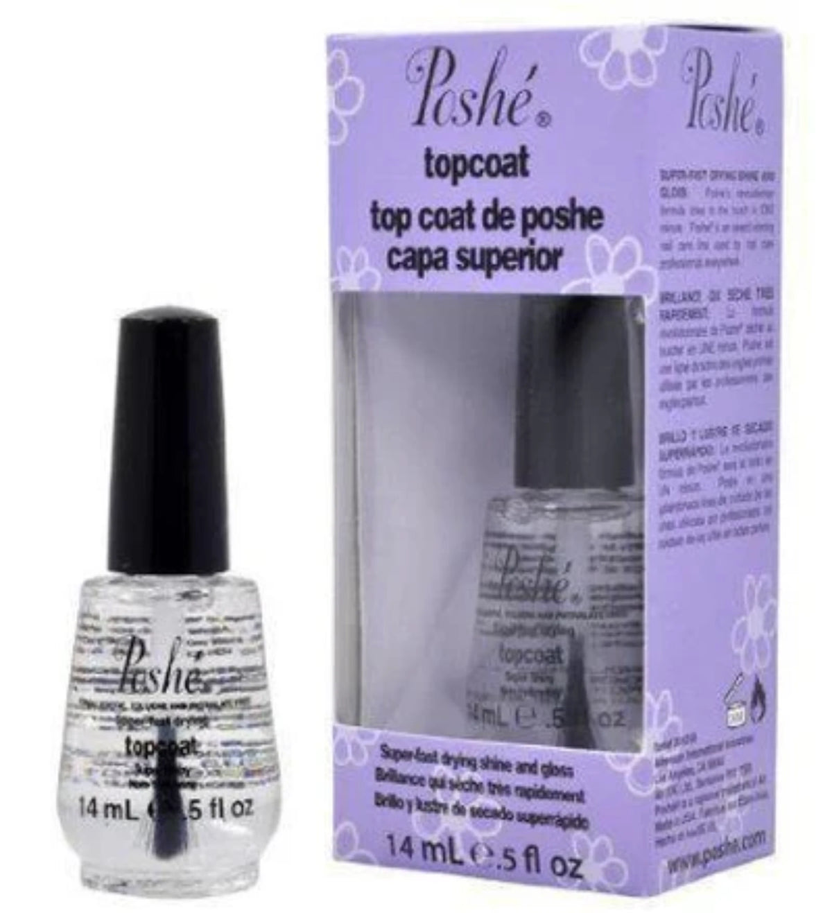 POSHE | NAIL LACQUER | TOP COAT - 0.5 OZ