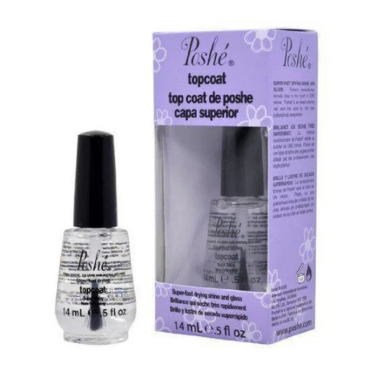 POSHE | NAIL LACQUER | TOP COAT - 0.5 OZ