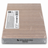 STALEKS | STRAIGHT WIDE MINERAL NAIL FILE | 100/100 GRIT - 50 PCS