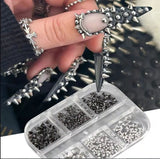 NAIL CHARM | RIVET CONE SPIKE - 6 GRID