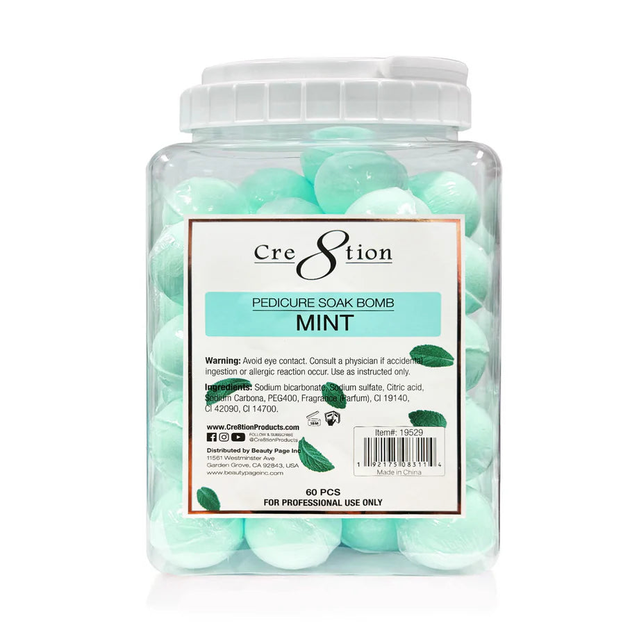 Cre8tion - Pedicure Soak Bomb - Mint 30g