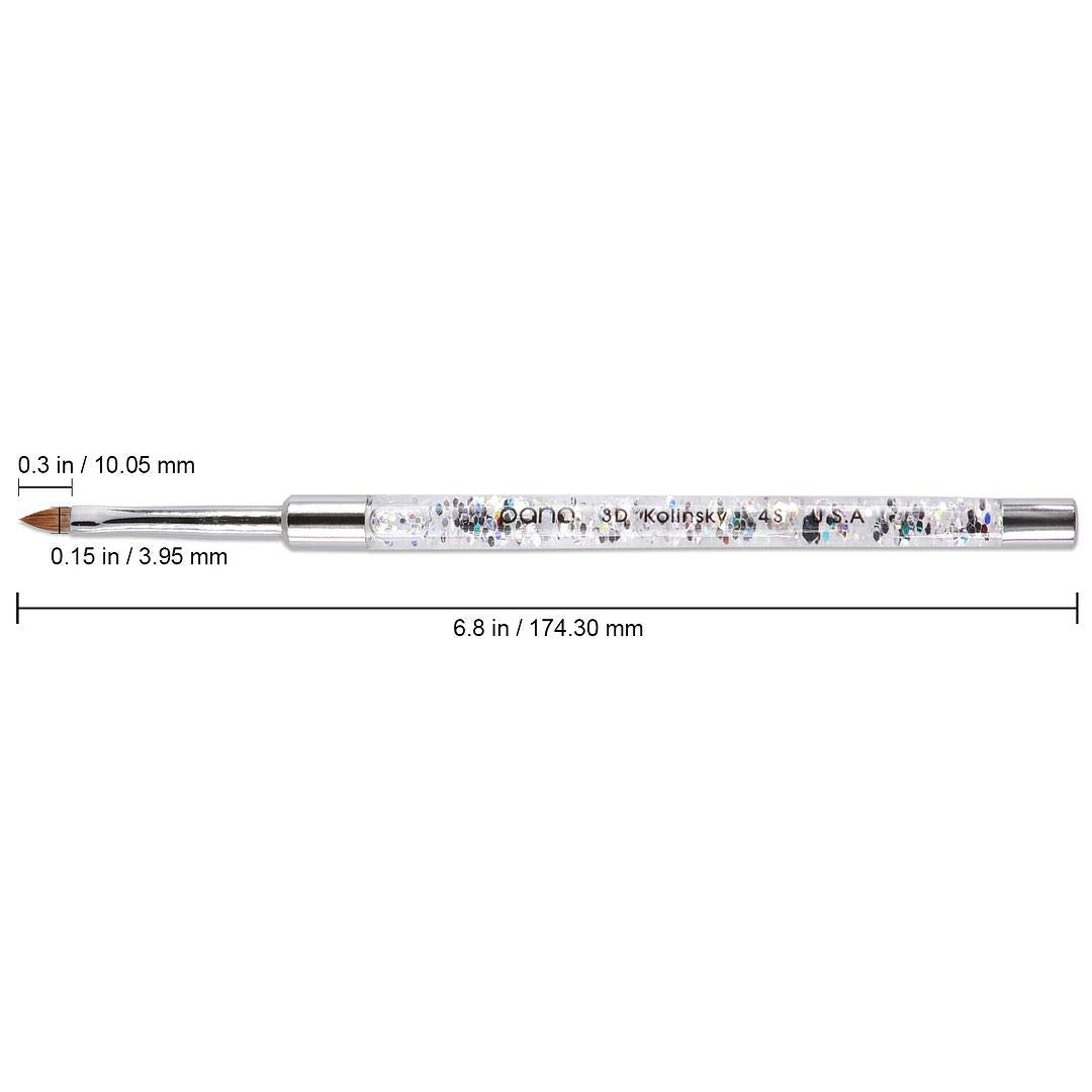PANA - SILVER GLITTER 3D BRUSH - SIZE 4S