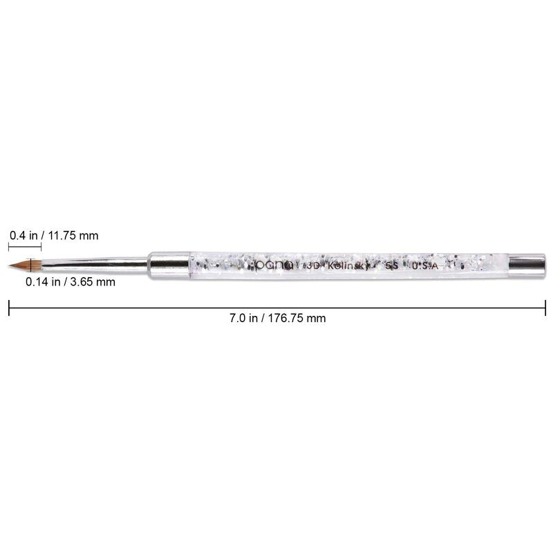 PANA - SILVER GLITTER 3D BRUSH - SIZE 5S
