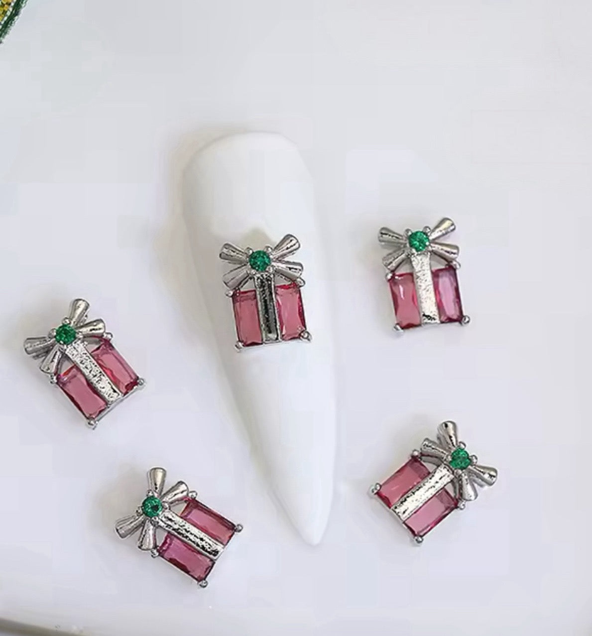 SILVER CHRISTMAST NAIL CHARM | GIFT 02