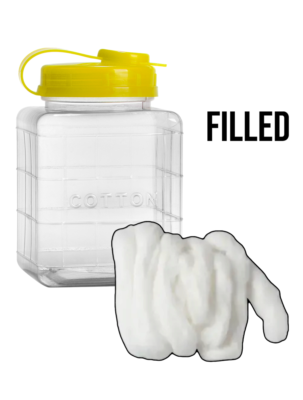 FILLED COTTON JAR - SMALL