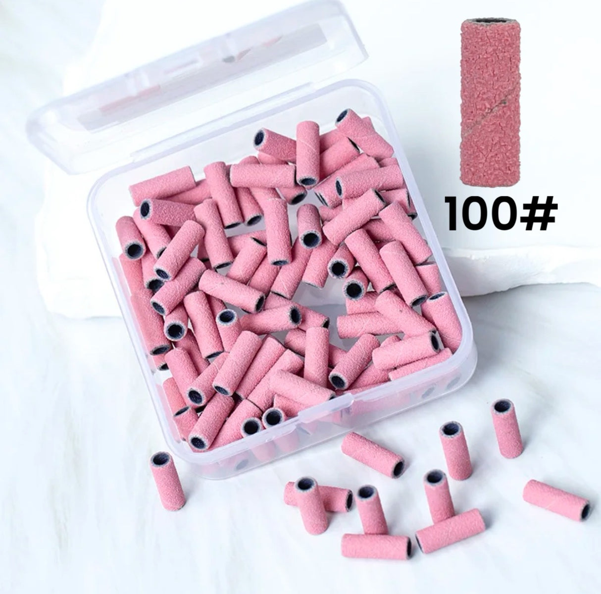 SMALL SANDING BAND 3.1 MM | GRID #100 MEDIUM - PINK