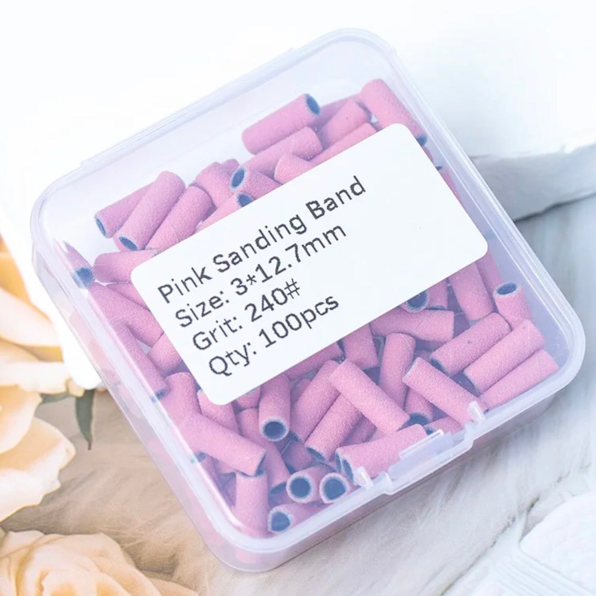 SMALL SANDING BAND 3.1 MM | GRID #240 EXTRA FINE - PINK