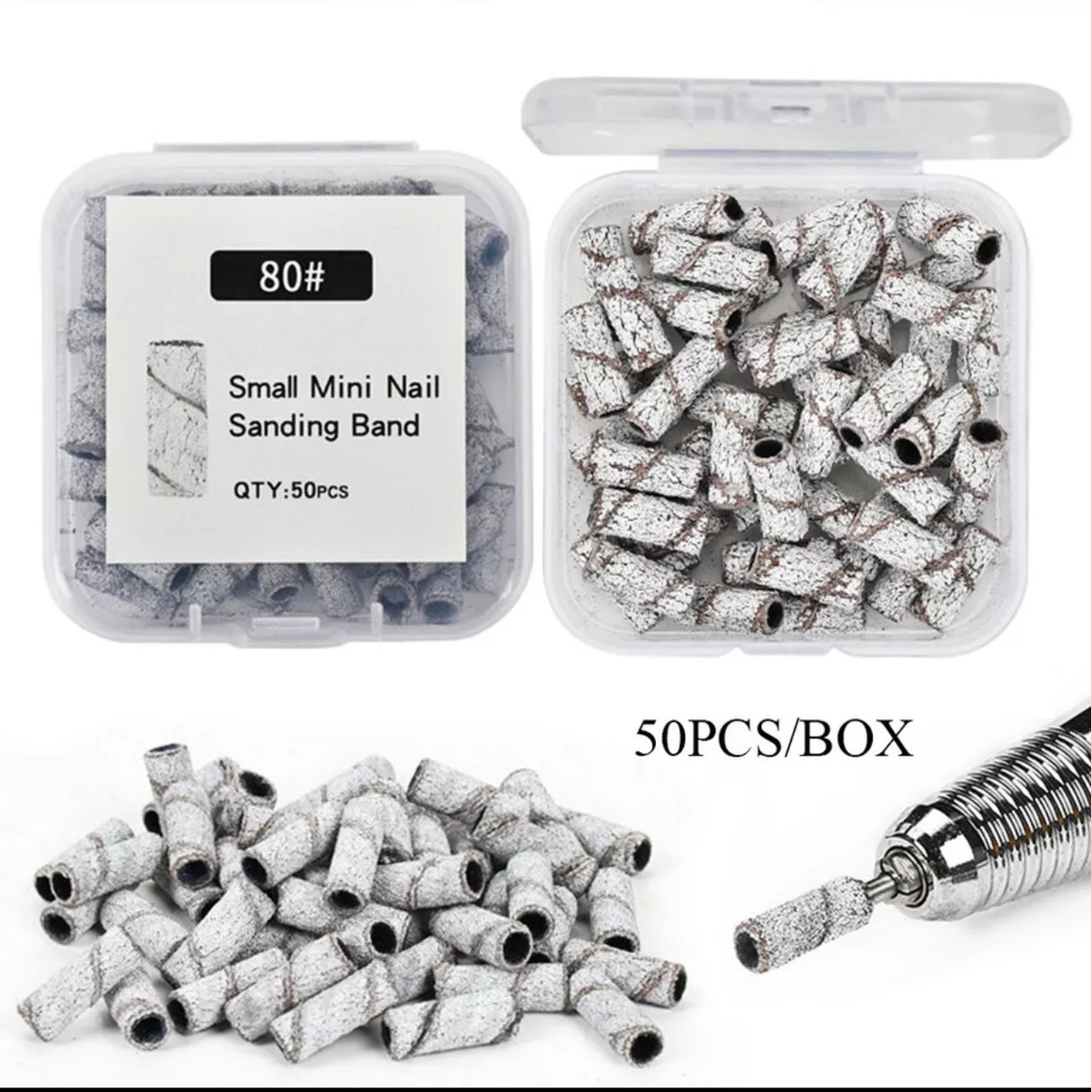 SMALL SANDING BAND 3.1 MM | GRID #80  COARSE - ZEBRA