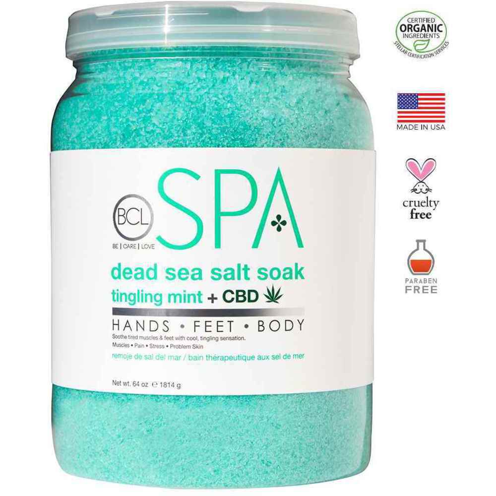BCL SPA Tingling Mint + CBD Sea Salt Soak
