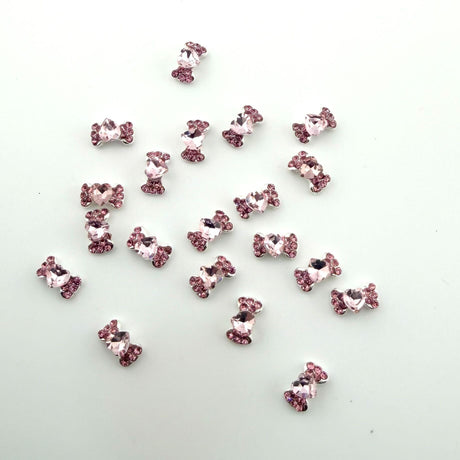 NAIL CHARM | HEART BOW RHINESTONE