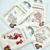NAIL CHARM | HEART BOW RHINESTONE