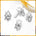 Nail Charm - Diamond Spider - Bag of 10 - Silver
