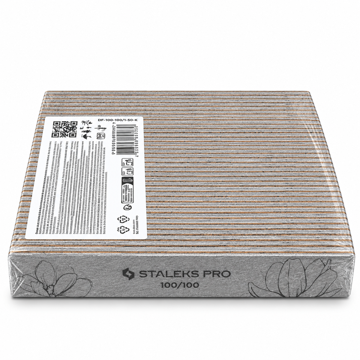 STALEKS | EXPERT 20 STRAIGHT MINERAL NAIL FILE | 180/240 GRIT - 25 PCS