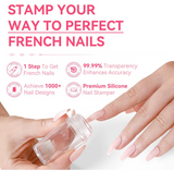 FRENCH TIP NAIL STAMPER SILICONE - CLEAR