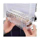 STORAGE BOX PLASTIC WITH 12 PCS CLEAR CASES